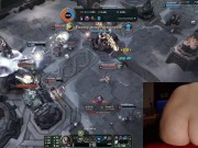Stimulation in ass and pussy while playing League of Legends #14 Luna 14/16