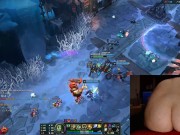 Stimulation in ass and pussy while playing League of Legends #14 Luna 15/16