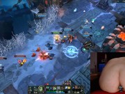 Stimulation in ass and pussy while playing League of Legends #14 Luna 3/16
