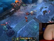 Stimulation in ass and pussy while playing League of Legends #14 Luna 5/16