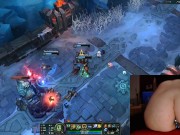 Stimulation in ass and pussy while playing League of Legends #14 Luna 6/16