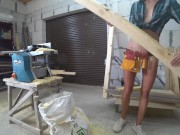 DIY Bed #2 - BJ before work with planer thicknesser - Blowjob scene (Teaser) 13/16