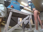 DIY Bed #2 - BJ before work with planer thicknesser - Blowjob scene (Teaser) 9/16