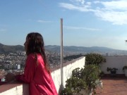 Mi vecina peruana me hace mamada increible en la terraza 1/16