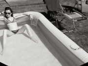 Summer 2020 Pool Day!  feet, splashing, wriggling, sunshine! 8/16