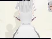 3D HENTAI POV Emilia from RE ZERO rides your dick 1/16