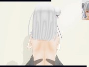 3D HENTAI POV Emilia from RE ZERO rides your dick 7/16