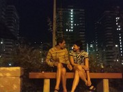 Sat on the face in public, he could not refuse. Facesitting. 1/16