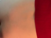 nerdy faery red sweater love 13/16