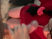 nerdy faery red sweater love 2/16