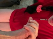 nerdy faery red sweater love 4/16