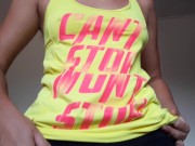 Gros creampie dans sa petite chatte après son fitness 1/16