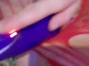 Facesitting in black latex face bouncing on sub 13/16