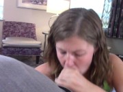 Little gets SPANKED and FACEFUCKED for coloring - Lavender joy 15/16
