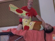 How Much Do You Like Pizza? Covid Couple Pizza Grind Fuck 12/16