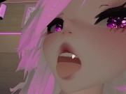 Hot Bunny girl fucks you in VRchat❤️POV Blowjob, nudity and intense moaning in Virtual Reality 2/16