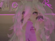 Hot Bunny girl fucks you in VRchat❤️POV Blowjob, nudity and intense moaning in Virtual Reality 3/16