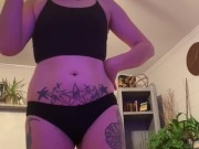 Girl Desperate to Pee on Floor Begs YOU to allow it. POV Desperation pee and bladder torture  8/16