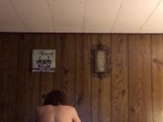 Mature Hot Wife love’s riding and soaking her young bull while I film and stroke myself  1/16
