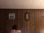 Mature Hot Wife love’s riding and soaking her young bull while I film and stroke myself  12/16