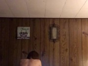 Mature Hot Wife love’s riding and soaking her young bull while I film and stroke myself  13/16