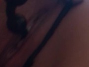 Double penetrated with vibrating butt plug and anal beads 7/16