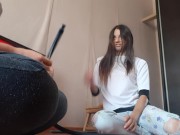 Моей девушке снесло крышу и она трахнула меня трубкой от кальяна. 3/16