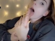 sloppy self worship on feet 16/16