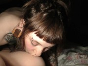 tattoo suicide girl andy teen with miss_pussycat on vacation in croatia privately playing with dildo 12/16