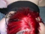 Goth Barely Legal Teen Spit Roasted by Couple 10/16