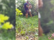 Girlfriend Deepthroat and Doggystyle Fucking in the Wood - Creampie 2/16