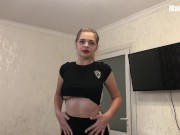 Passionate blowjob with red lips and anal right on the table 1/16