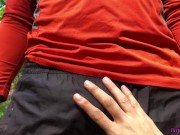 Brunette Suck Big Cock Stranger and Hard Pussy Fuck in the Forest 3/16