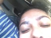Latina gets banged in back seat - DaNvstys 16/16