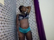 Sexy Hot Teen Pregnant  Ebony Thot Sucking Big Dildo Dick  2/16