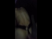 skinny stepdaughter loves to be spanked with a belt, i cum on her butt 12/16