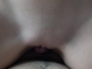 PUSSY SLIDE JOB UNTIL HUGE CUMSHOT, Hot Teen Slide On Big White Cock 4K 11/16