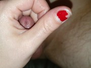 Letting sissy hubby out of cage, no cum :) 3/16