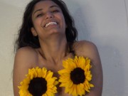 Will you fuck my armpits? Topless Sunflower Asian Girl Shows Off Armpits 1/16
