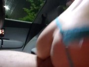 2nd Camera: Stranded in the Rain Fucked in the Car (Screaming Orgasm) 15/16