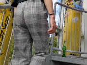 Risky public fucking! Exploring an abandoned water park 16/16