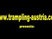 german girls outdoor trampling 1/16