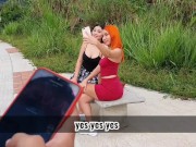 I let two strangers control my toy in public until squirt 12/16