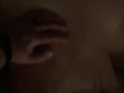 Hotwife shows hubby how she wants to take cock while he watches 