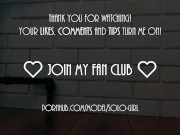 Slutty teen in white dress public masturbation in office, plays with pussy close up 16/16