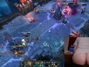 Playing League of Legends with clit sucking toy League of Legends #19 Luna 10/16