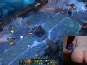 Playing League of Legends with clit sucking toy League of Legends #19 Luna 11/16