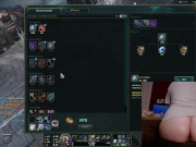 Playing League of Legends with clit sucking toy League of Legends #19 Luna 15/16