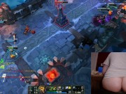 Playing League of Legends with clit sucking toy League of Legends #19 Luna 5/16