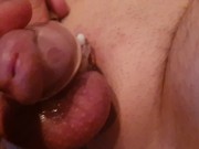 Letting cuckold cum after 3 weeks in his sissy chasiy cage 1/16